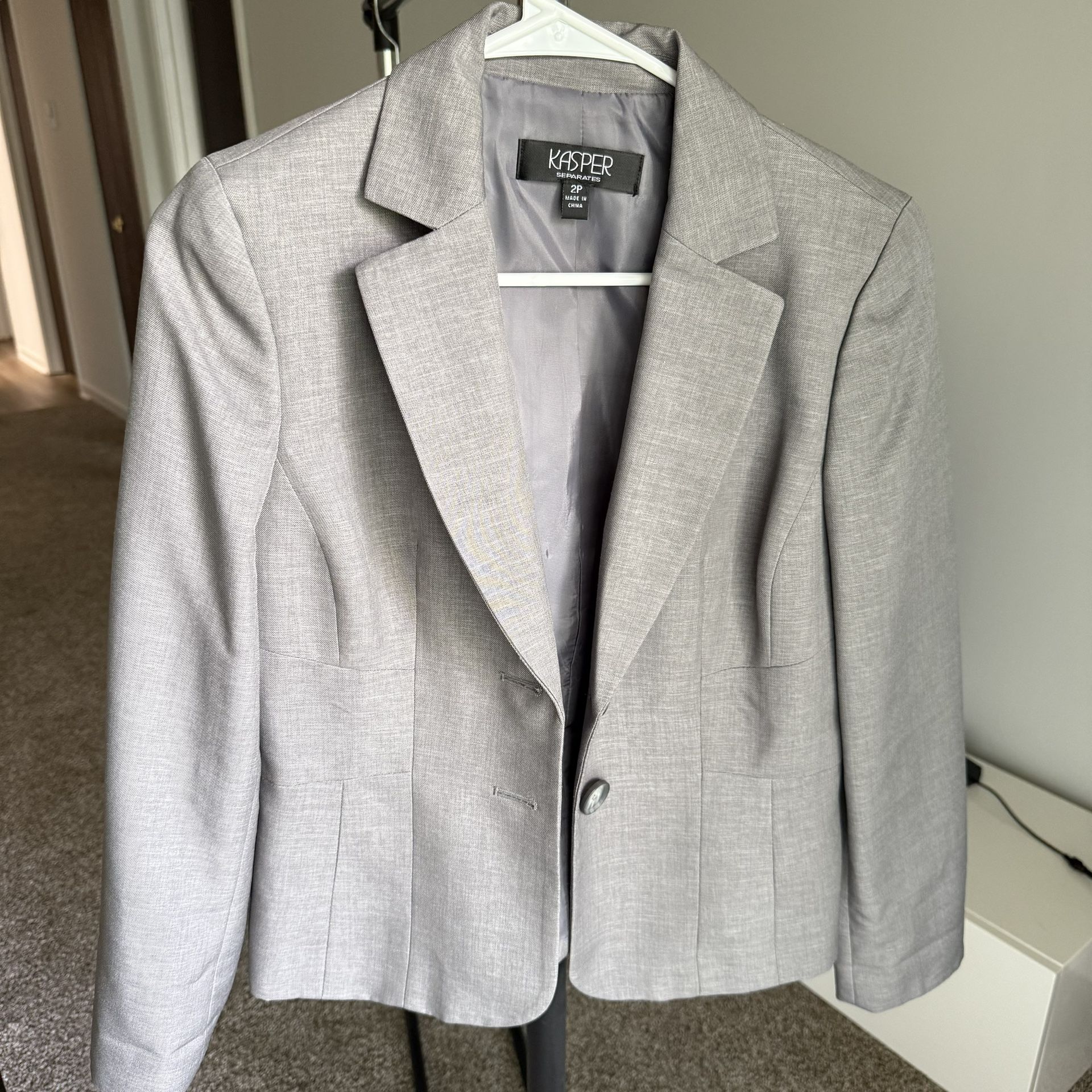 Women's Kasper Separates Gray Blazer 2P