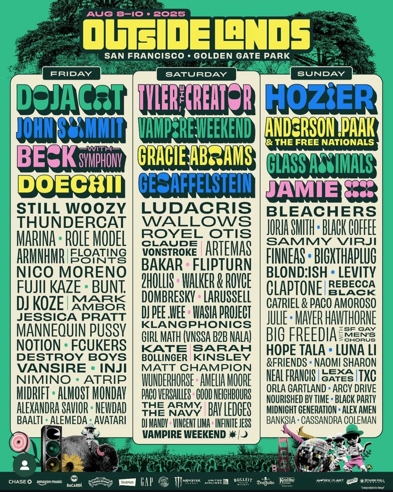 Outsidelands 2025