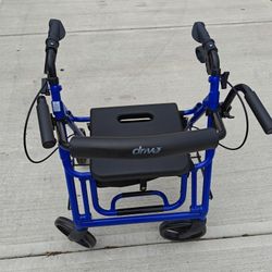 Walker And  Transportation Chair 2 In One