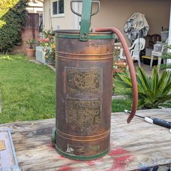 Vintage Elkhart Pump Fire Extinguisher RARE
