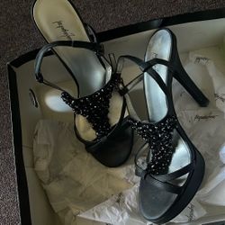 Black, Elegant, High Heels