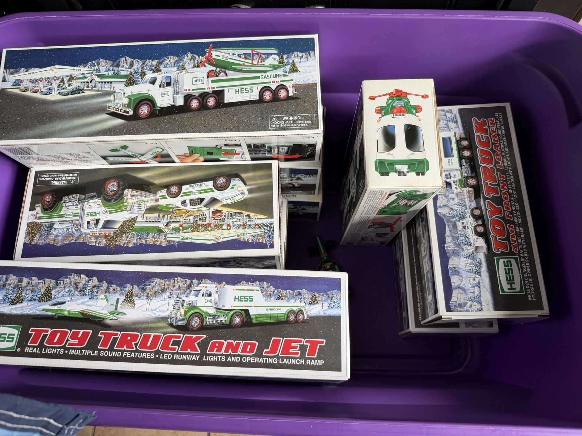 Lot of 3 Hess trucks New