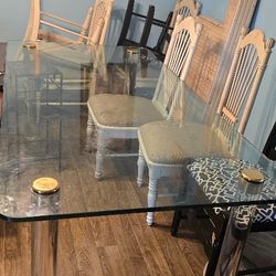 Free Glass Table And Chairs