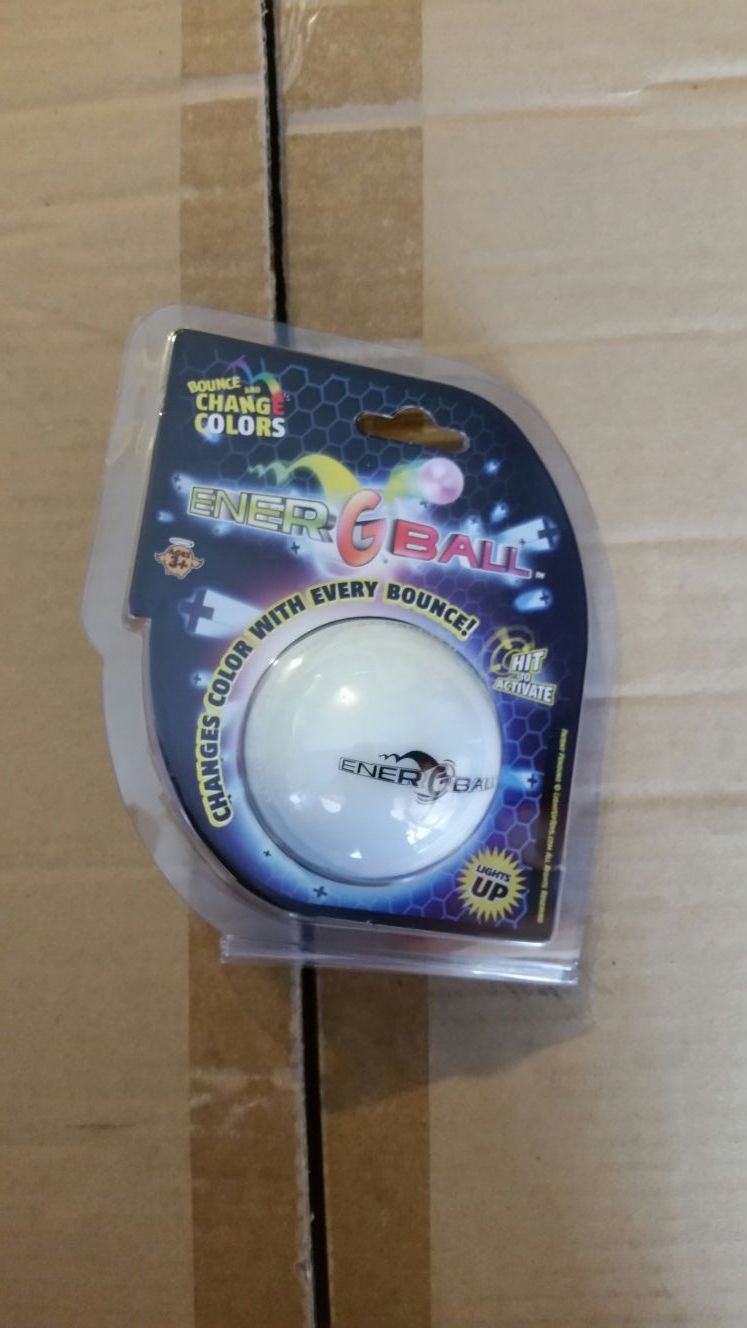 EnerG Ball lights up with every bounce