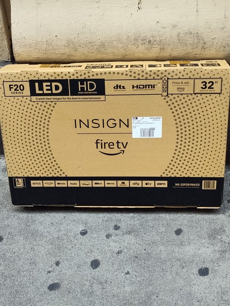 32 Inch Brand New Flat Screen TV With Fire TV L C D.