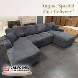 3-Piece Sectional Sofa with Chaise