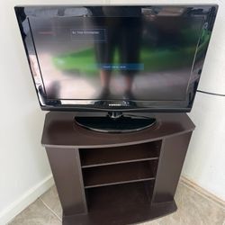 Samsung 37" HD TV & Solid Wood Entertainment Stand