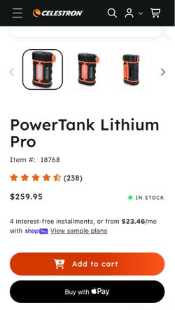 🔥Power Tank Lithium Pro $150 obo🔥