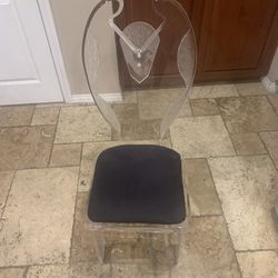 Beautiful Acrylicore Ice Sculptured Chair Maybe 1 Inch Think Lucite I’m Almost Positive 