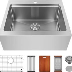 Rhbamoa 28” Stainless Farmhouse Sink
