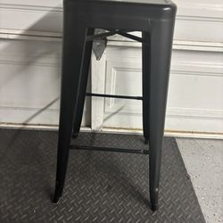 Set of 2 Black Island Counter-Height Bar Stools – Gently Used
