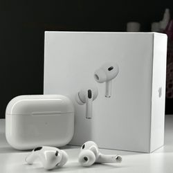 AirPods Pro Gen 2, MagSafe charging case, Silicone Ear tips (XS,S,M,L) and USB-C Cable.