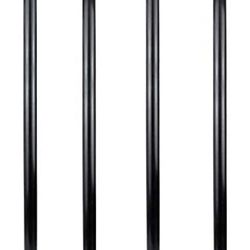 GeilSpace 30" Industrial Grey Pipe Table Legs, Heavy-Duty Metal Pipes and Flanges for Custom Vintage Tables and Furniture, Rustic DIY Desk Legs, Shelf