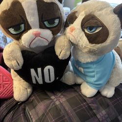 2 Grumpy Cat Plush