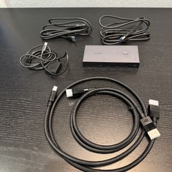 UGREEN 8K Displayport KVM Switch 2 in 1 Out DP1.4 with 4 USB 3.0 Ports(3 USB-A + 1 USB-C) Support 8K