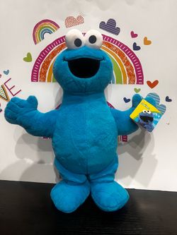 COOKIE MONSTER 16 INCH BRAND NEW PLUSH FROM SESAME STREET