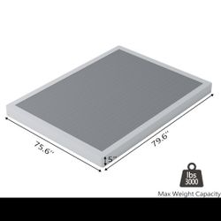 5 Inch King Size Box Spring for Bed,Heavy Duty Box Spring with Fabric Cover,Noise Free