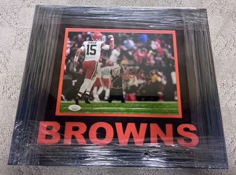 Joe Flacco Cleveland Browns Autographed 8x10 Framed Photo With COA 