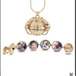 Gold Or Silver Color Expandable Photo Ball Locket With Chain Necklace. Perfect Mother’s Day present you can add pictures