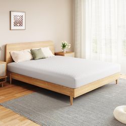 6''H Full Size Dual Comfort Memory Foam Mattress, HD High GSM Knitted Fabric