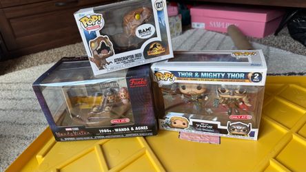 3 Funko pops