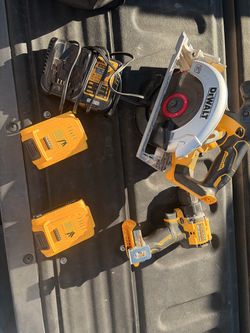 Dewalt skill saw and Dewalt drill