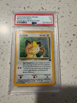 Pokémon - PSA 5 Meowth Game Boy Black Star Promo