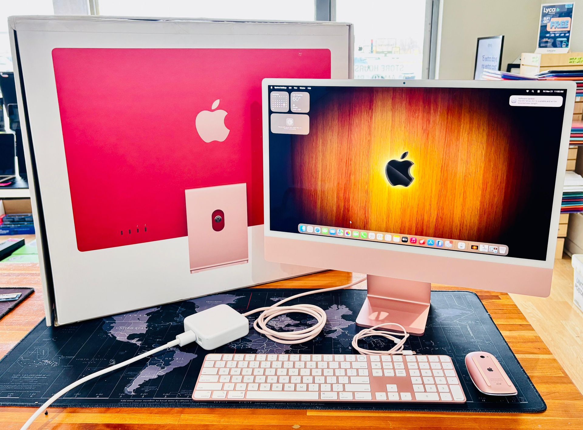 Apple iMac 24” PINK M1 2021 16GB RAM 512GB (4 Ports) IN BOX with Matching Keyboard and Mouse