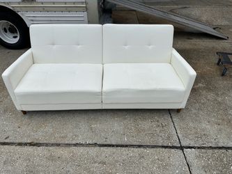 White Loveseat Couch
