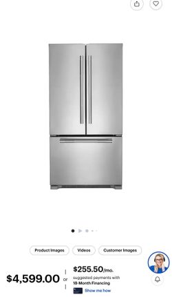 Jenn air stainless steel fridge