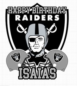 Raiders Cake Topper