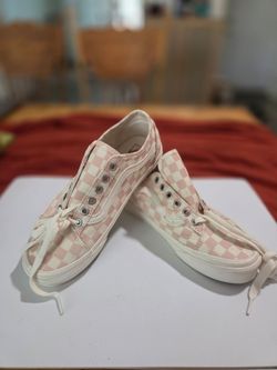 7Size》Vans Checkerboard Low-Top Sneakers Pink