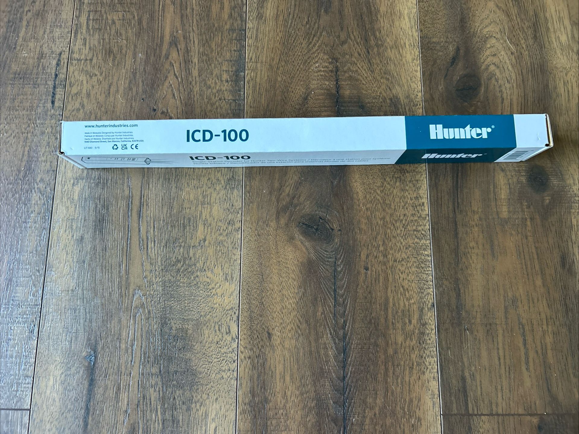 Hunter Irrigation ICD-100 Single Station Decoder For Two Wire Systems, New In Box