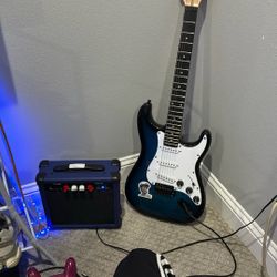 Guitar Full Kit With Amp And Guitar Holder