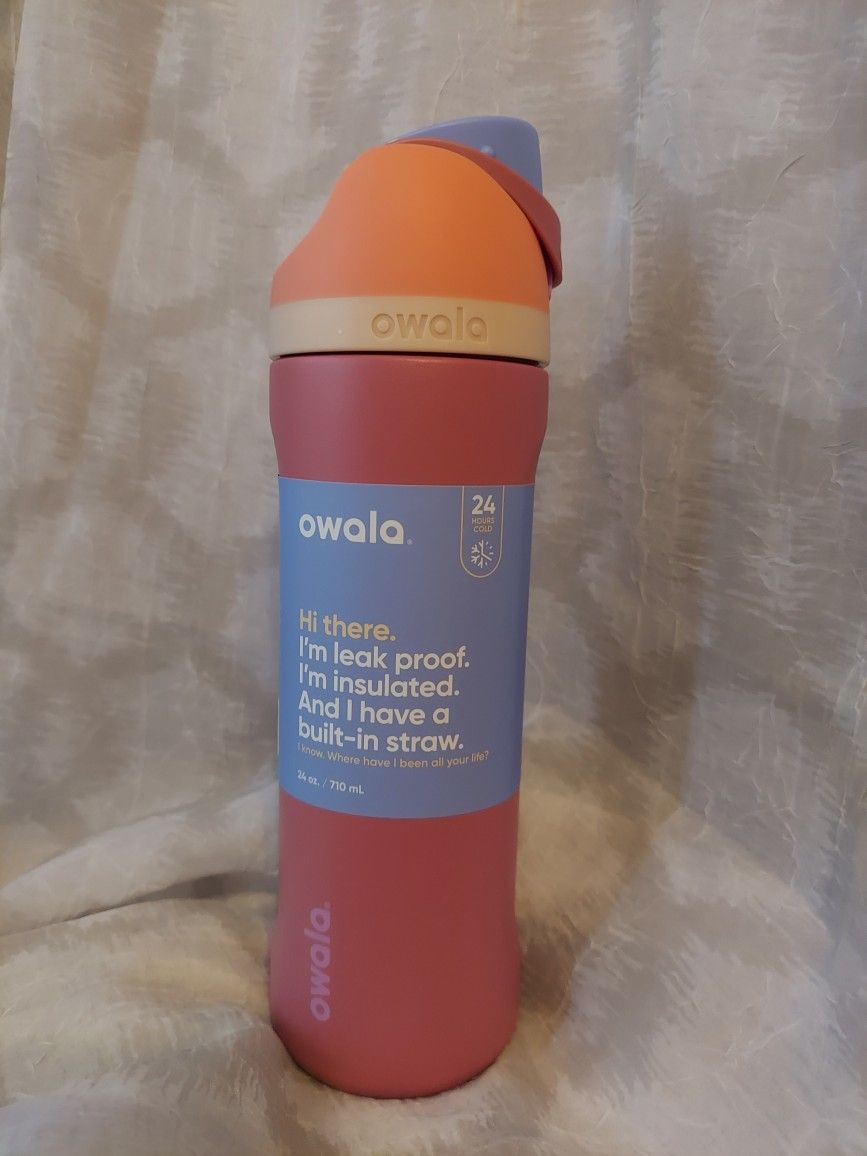Owala Yoga Rose 24 oz Stainless Steel Water Bottle