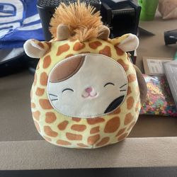Cat With Giraffe Costume Squishmallow 