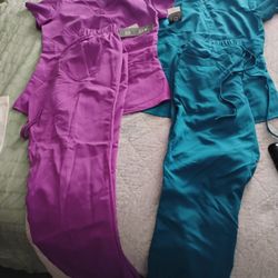 2 Sets Of Scrubs..Size S Petite..New
