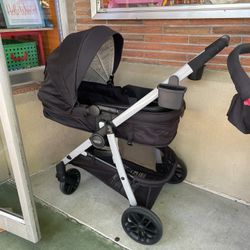Graco Black Redmond Modes Pramette Stroller, 3-in-1 Convertible 