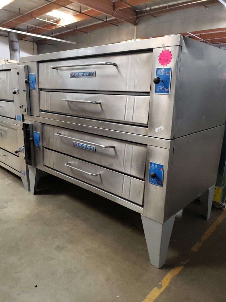 Used Bakers Pride Model Y6000 Double Deck Pizza Oven Natural Gas