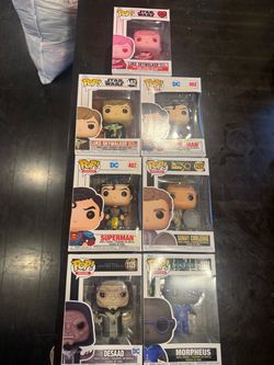 Funko Pop Lot of 7 Star Wars DC Matrix Godfather