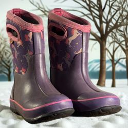 Boggs Child Toddler Unicorn Waterproof Boots 9C NeoTech Mud Rain Slip On GUC