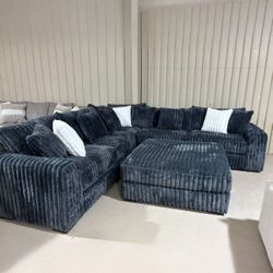 Midnight-Madness Gunmetal 3-Piece Sectional