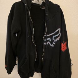 Fox Racing Mens Black Xlarge Hoodie Jacket 