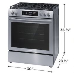 Frigidaire 30” Gas Range with Air Fry (FCFG3083AS) - Scratch & Dent w/ 1-Year Warranty