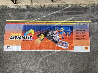 1998 Kodak Advantix Cloth Banner - Best Offer