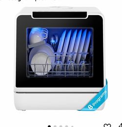 A18 EUHOMY Countertop Dishwasher Portable, 8 Programs with 5L Tank
