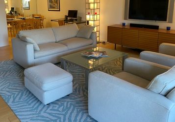 Sleeper Sofa, 2 Chairs, Ottoman, Coffee Table