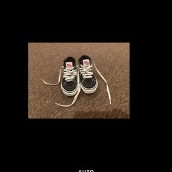 Vans SK8-Hi Black Canvas High-Top Sneaker Shoe Skate Youth Kids Sz 12 Boys Girld