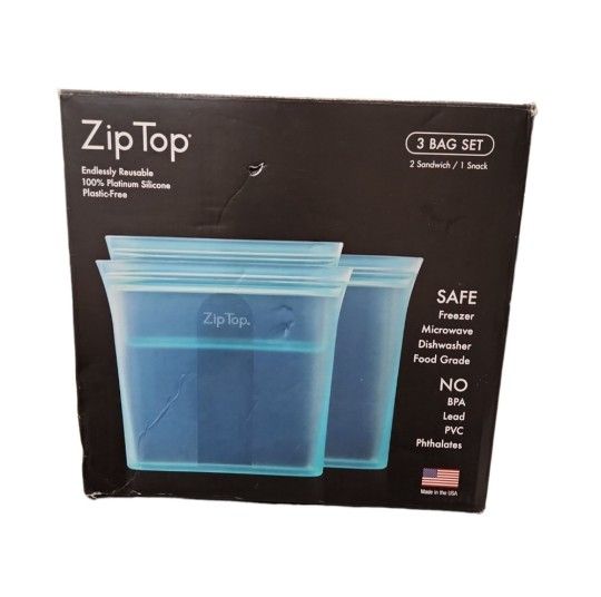 Zip Top 3 Bag Set 2 Sandwich 1 Snack