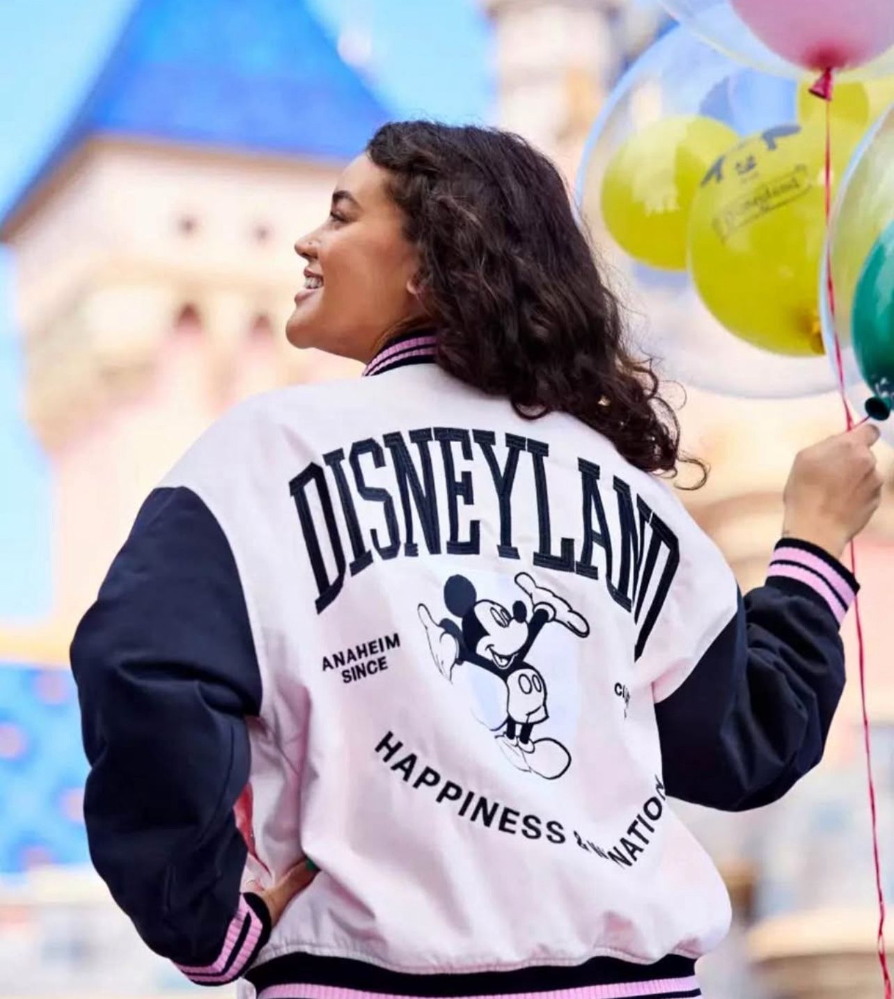 Pink Disney Letterman Jacket